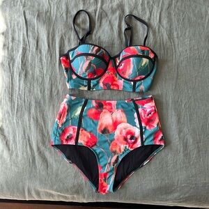 High Dive by ModCloth High Waist Bikini Swimsuit